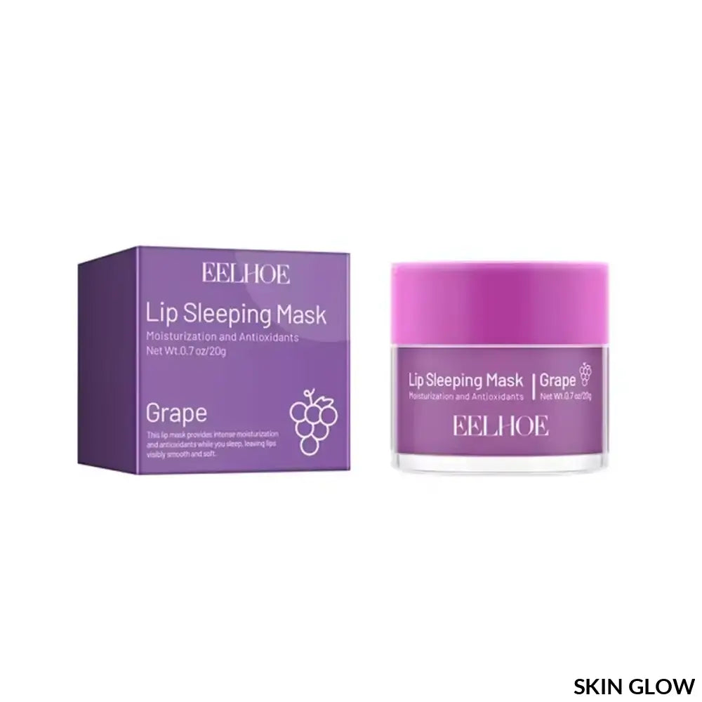 Purple Grape Moisturizing Sleeping Lip Mask Night with its stylish product box